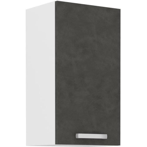 Mobile alto 1 anta battente - Grigio opaco - L 40 x P 31,6 x 72 cm - LASSEN