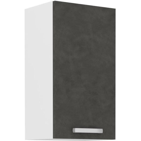 Mobile alto 1 anta battente - Grigio opaco - L 40 x P 31,6 x 72 cm - LASSEN