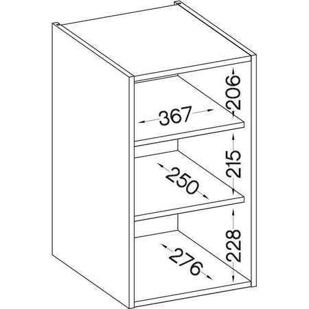Mobile alto 1 anta battente - Grigio opaco - L 40 x P 31,6 x 72 cm - LASSEN