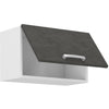 Mobile cappa con anta basculante - Grigio opaco - L 60 x 31,6 x H 36 cm - LASSEN