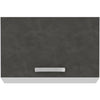 Mobile cappa con anta basculante - Grigio opaco - L 60 x 31,6 x H 36 cm - LASSEN