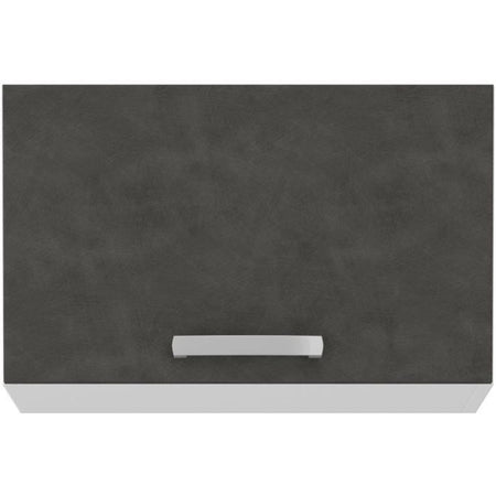 Mobile cappa con anta basculante - Grigio opaco - L 60 x 31,6 x H 36 cm - LASSEN