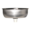 Lavello Inox Ovale Mm.385X265X135