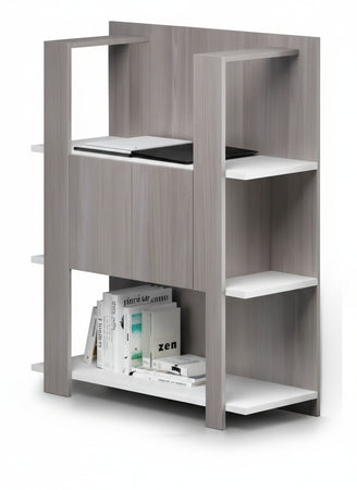Libreria bassa con ripiani fissi cm. 100x38,6x123,6h