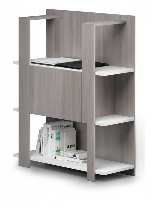 Libreria bassa con ripiani fissi cm. 100x38,6x123,6h
