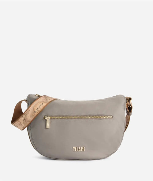 1^ Classe Borsa donna Stormy Nylon tracolla a mezzaluna grande Tortora LB84/9762 0590