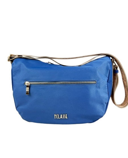 1^ Classe Borsa donna Nylon Eco Vibe tracolla a mezzaluna grande Nero
