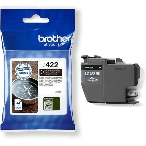 Cartuccia LC422BK - BROTHER - Nero 550p - Per Business Smart MFC-J5340DW, MFC-J5345DW, MFC-J5740DW, MFC-J6540DW e MFC-J6940DW