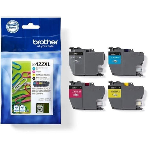 Confezione da 4 cartucce LC422XLVAL - BROTHER - Per Business Smart MFC-J5340DW, MFC-J5345DW, MFC-J5740DW, MFC-J6540DW e MFC-J6940DW