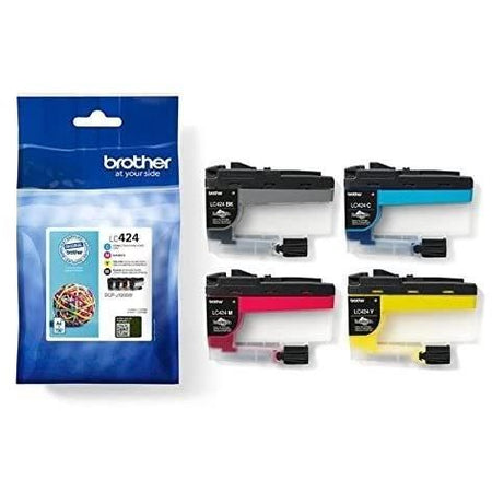 Confezione da 4 Cartucce LC424VAL - BROTHER - Nero, Ciano, Magenta e Giallo Alta Resa 750 pagine - Per DCP-J1200W