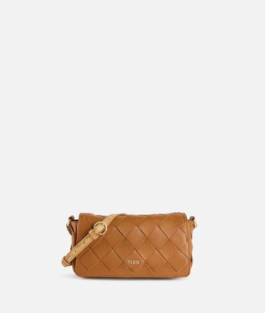 1^ Classe Borsa donna Pura Leather tracollina Cuoio