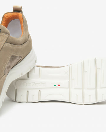 NeroGiardini Uomo sneakers in camoscio e tela