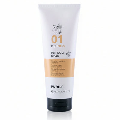 Maschera Nutriente Capelli Secchi Puring 01 Richness Intensive Trattamento Riparatore con Avocado Lino Idratazione Profonda e Capelli Morbidi e Luminosi