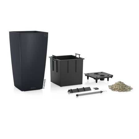LECHUZA Jardiniere Cubico Color 40 ALL-IN-ONE Ardesia 13158 421429