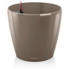 Vaso da fiori LECHUZA Classico Premium 60 - set completo, tortora lucido