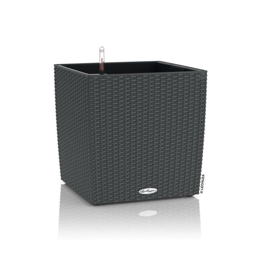Fioriera - Cube cottage 40 - Kit completo - Granito - 31 L - LECHUZA