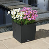 Fioriera - Cube cottage 40 - Kit completo - Granito - 31 L - LECHUZA