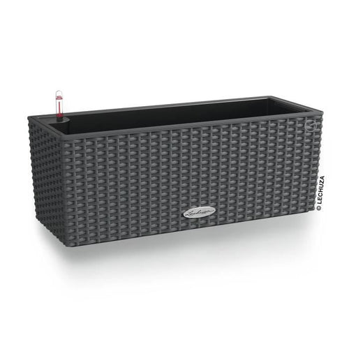 Giardiniera - Lechuza - Balconera Cottage 50 - Granito - Rettangolare - Con riserva d'acqua