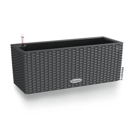 Giardiniera - Lechuza - Balconera Cottage 50 - Granito - Rettangolare - Con riserva d'acqua