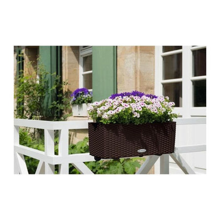Jardiniere - Cottage Balconera 50 - Kit completo - Moka - 8 L - LECHUZA