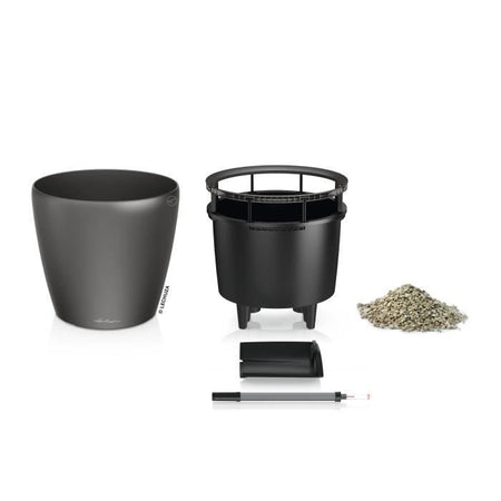Kit completo - Classico Premium - Antracite metallizzato - 21 cm - Altezza 20 cm - Capacità 3 L