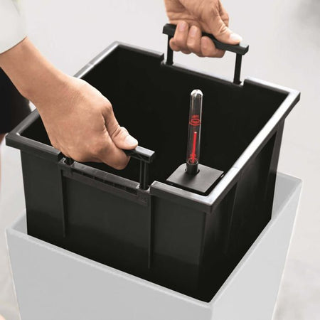 LECHUZA Jardiniere Cubico Alto 40 ALL-IN-ONE Bianco lucido 18230 421493