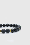 LECLAF | Bracciale uomo nero opaco