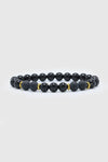 LECLAF | Bracciale uomo nero opaco