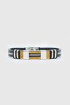LECLAF | Bracciale uomo inserti oro