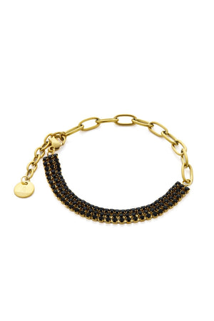 LECLAF | Bracciale Nero Lucido