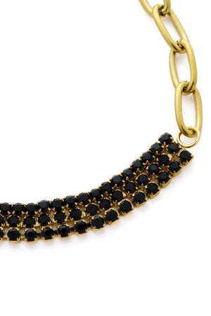 LECLAF | Bracciale Nero Lucido