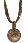 LECLAF | Collana corda e medaglione cammello