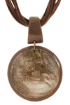 LECLAF | Collana corda e medaglione cammello
