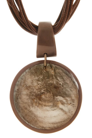 LECLAF | Collana corda e medaglione cammello
