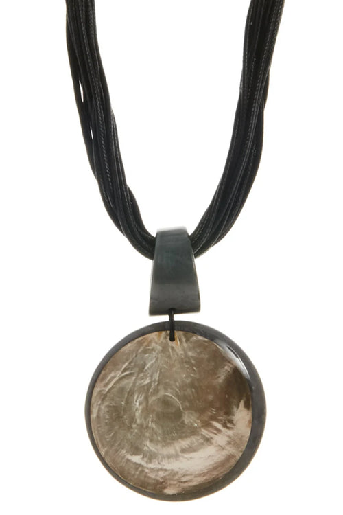 LECLAF | Collana corda e medaglione