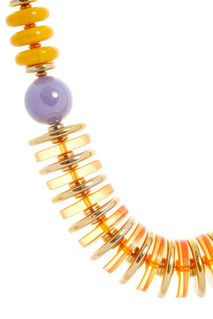 LECLAF | Collana gettoni multicolor