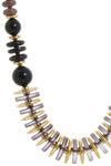 LECLAF | Collana gettoni nera