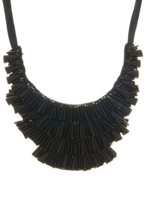 LECLAF | Collana girocollo nastro e strass