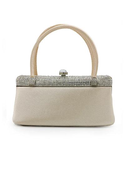 Pochette raso e strass