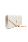 Pochette scamosciata chiusura pendente