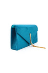 Pochette scamosciata chiusura pendente