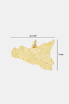 Ciondolo Sicilia ottone | Leclaf Sicily