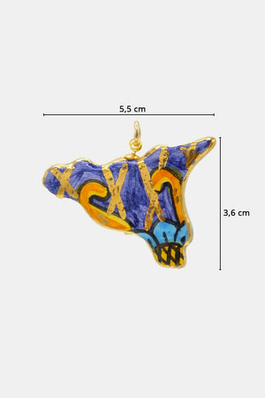 Ciondolo Sicilia grande | Leclaf Sicily