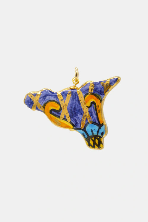 Ciondolo Sicilia grande | Leclaf Sicily