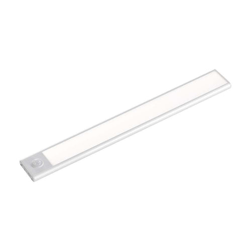Lampada LED da Armadio ricaricabile Micro-USB 1,5W Sensore PIR Colore argento 30cm 4000K IP20