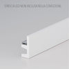 *STOCK FOLLI* Profilo Cornice per LED in Polimeri Bianco RAL 9016 verniciabile 62X25mm (Prezzo al metro)
