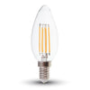 Lampadina LED E14 4W Candela Filamento 4000K