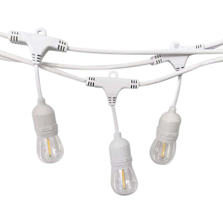 V-TAC Catenaria 15m LED E27 Colore Bianco con Presa e Spina EU IP65 Lampadine NON incluse