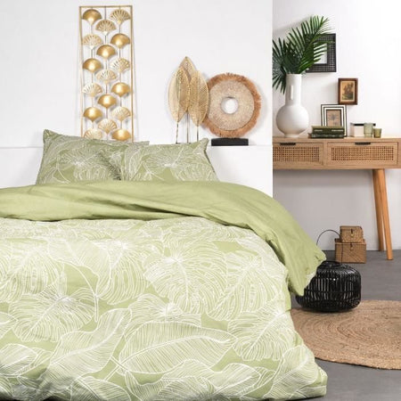 Set di letti - oggi Sunshine - 240x260 cm - 2 persone - Cotone con stampa floreale