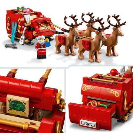 LEGO 40499 La slitta di Babbo Natale - Set da costruzione per bambini dai 9 anni in su